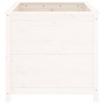 vidaXL Jardinière blanc 82 5x82 5x78 cm bois massif de pin