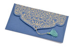 PAPERTREE GAIA Lot de 5 Enveloppes cadeau 19*10 Bleu roi