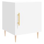 vidaXL Tables de chevet 2 Pièces blanc 40x40x50 cm bois d’ingénierie