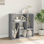 vidaXL Meubles TV 2 Pièces sonoma gris 75x30x50 cm bois d'ingénierie