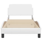 vidaXL Cadre de lit sans matelas blanc 80x200 cm similicuir