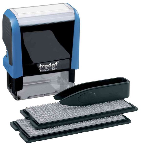 Kit timbre à encrage automatique Typo Printy 4912 TRODAT