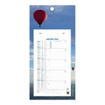 Calendrier Bloc Mensuel Mural 2025 - 16x33cm - Thème Fleurs - Modèle aléatoire*