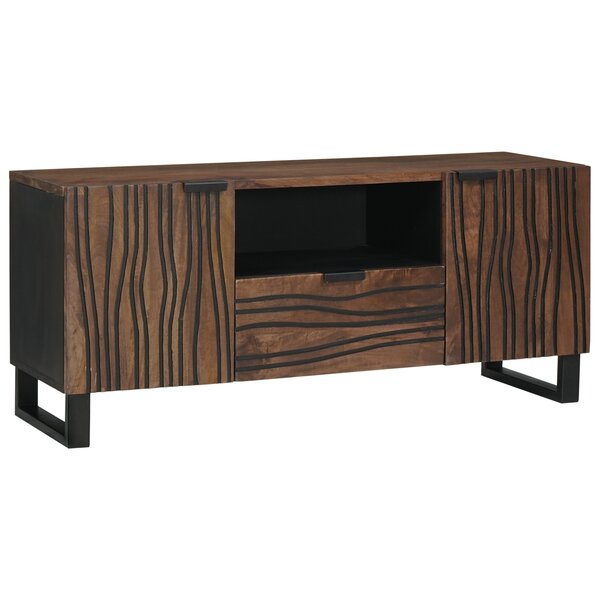 vidaXL Armoire TV 105x33 5x46 cm Bois de Mangue Massif