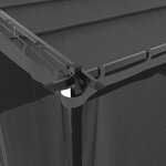 vidaXL Tonnelle avec parois en filet anthracite 4x3 m acier