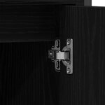 vidaXL Ensemble de meubles de salle de bain 3 pièces en bois d'ingénierie chêne noir