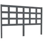 vidaXL Tête de lit Gris 145 5x4x100 cm Bois massif de pin
