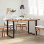vidaXL Table de salle à manger 154x80x76 cm Bois d'acacia solide