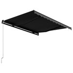 vidaXL Auvent manuel rétractable 300x250 cm Anthracite