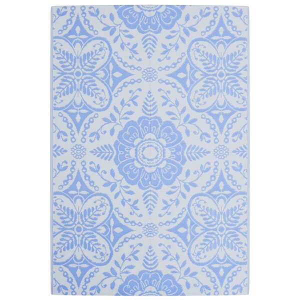 vidaXL Tapis d'extérieur bleu azuré 140x200 cm PP