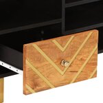 vidaXL Meuble TV marron et noir 100x33 5x46 cm bois massif de manguier