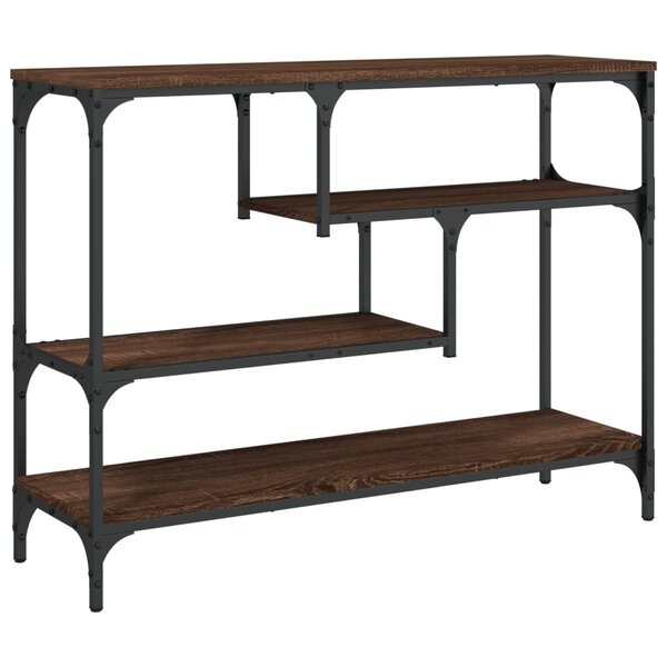 vidaXL Table console chêne marron 100x30x75 cm bois d'ingénierie