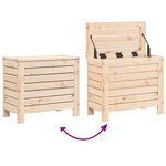 vidaXL Salon de jardin 10 Pièces bois de pin massif