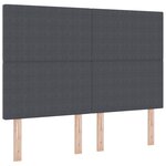 tête de lit vidaXL design simple gris foncé 160 cm en velours côtelé