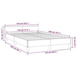 vidaXL Cadre de lit avec tête de lit Blanc 120x200 cm Similicuir