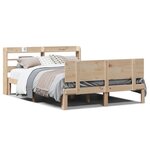 vidaXL Cadre de lit avec tête de lit sans matelas 120x200 cm