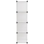 vidaXL Cubes de rangement 9 Pièces Transparent PP
