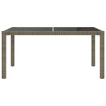 vidaXL Ensemble à manger d'extérieur 5Pièces coussins résine tressée gris