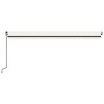 vidaXL Auvent manuel rétractable 500x350 cm Crème