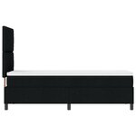 vidaXL Lit à Ressorts avec Matelas & LED Noir 80x200 cm Tissu