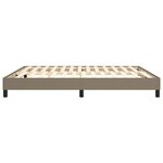 vidaXL Cadre de lit Taupe 180x200 cm Tissu