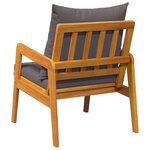 vidaXL Chaises de jardin 2 Pièces 59 5x65x71 5 cm Bois massif
