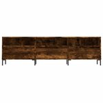 vidaXL Meuble TV chêne fumé 150x30x44 5 cm bois d'ingénierie