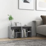 vidaXL Tables de chevet 2 Pièces gris béton 40x30x40 cm bois d'ingénierie