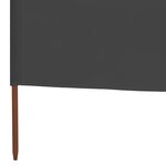 vidaXL Paravent 9 panneaux Tissu 1200 x 120 cm Anthracite