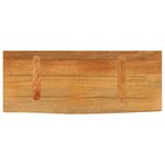 vidaXL Dessus de table à bord vivant 80x20x3 8 cm bois massif manguier