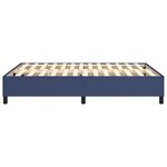 vidaXL Cadre de lit sans matelas bleu 140x200 cm tissu