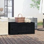 vidaXL Boîte de jardin noir 101x50 5x46 5 cm bois massif de pin