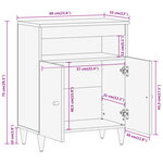 vidaXL Armoire latérale 60x33x75 cm bois massif de manguier