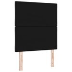 vidaXL Tête de Lit Design Blocs de Diamant Noire 80 cm Velours