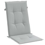 vidaXL Coussins de chaise à dossier haut lot de 6 gris clair mélangé
