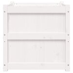 vidaXL Jardinière blanc 60x60x60 cm bois de pin massif