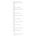 vidaXL Porte-serviette Blanc 24x12x48 cm Acier