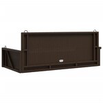 vidaXL Balancelle marron 119x56x48 cm résine tressée