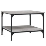 vidaXL Table basse sonoma gris 55x55x40 cm bois d'ingénierie