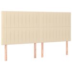 vidaXL Cadre de lit sans matelas crème 180x200 cm tissu