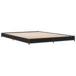 vidaXL Cadre de lit sans matelas noir 135x190 cm