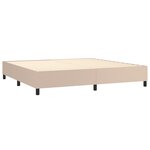 vidaXL Cadre de lit Cappuccino 200x200 cm Similicuir