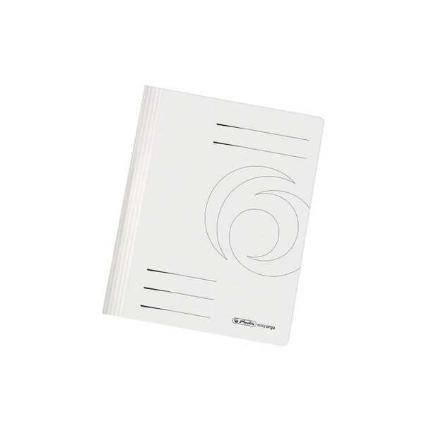 Chemise EASY ORGA Carton 240g Recyclé Blanc HERLITZ