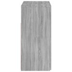 vidaXL Buffet avec lumières LED sonoma gris 80x35x75 cm