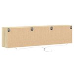 vidaXL Meuble TV mural avec LED chêne sonoma 180x31x45 cm