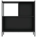 vidaXL Bibliothèque noir 72x28x77 5 cm bois d'ingénierie