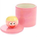 Pot et couvercle en céramique - visage - Eye Candy - 12 cm