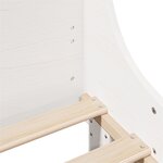 vidaXL Cadre de lit sans matelas blanc 120x200 cm bois de pin massif