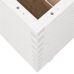 vidaXL Jardinière blanc 90x60x72 5 cm bois de pin massif