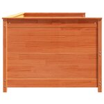 vidaXL Lit de jour sans matelas cire marron 100x200 cm pin massif